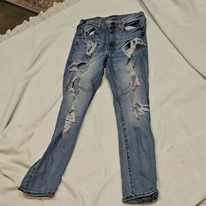 Urban Pipeline Max Flex Slim Fit Jeans 32x32 Stretch Denim Distressed Thrashed